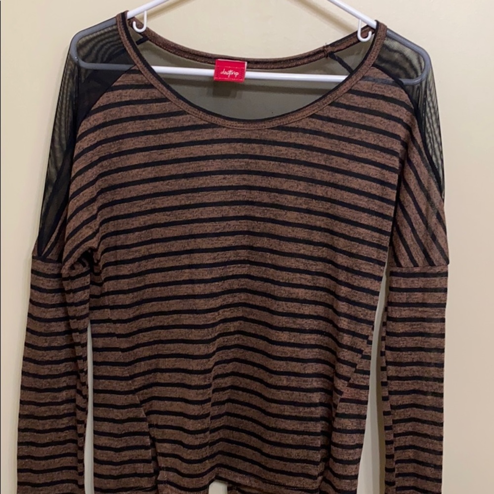 Stripped long sleeve shirt